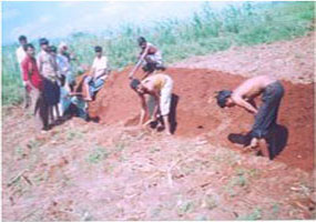 Farm bunding to conserve soil fertility